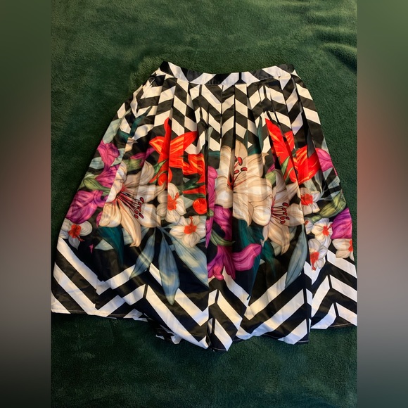Chicwish Zigzag Bouquet Skirt - Picture 3 of 5